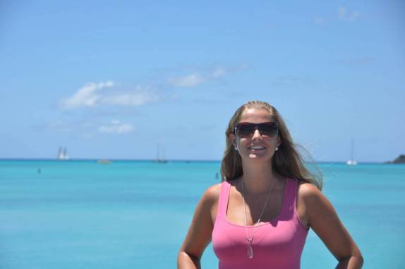 Despedida do Caribe em pier da praia de Philipsburg, capital de Sint Maarten - Caribe